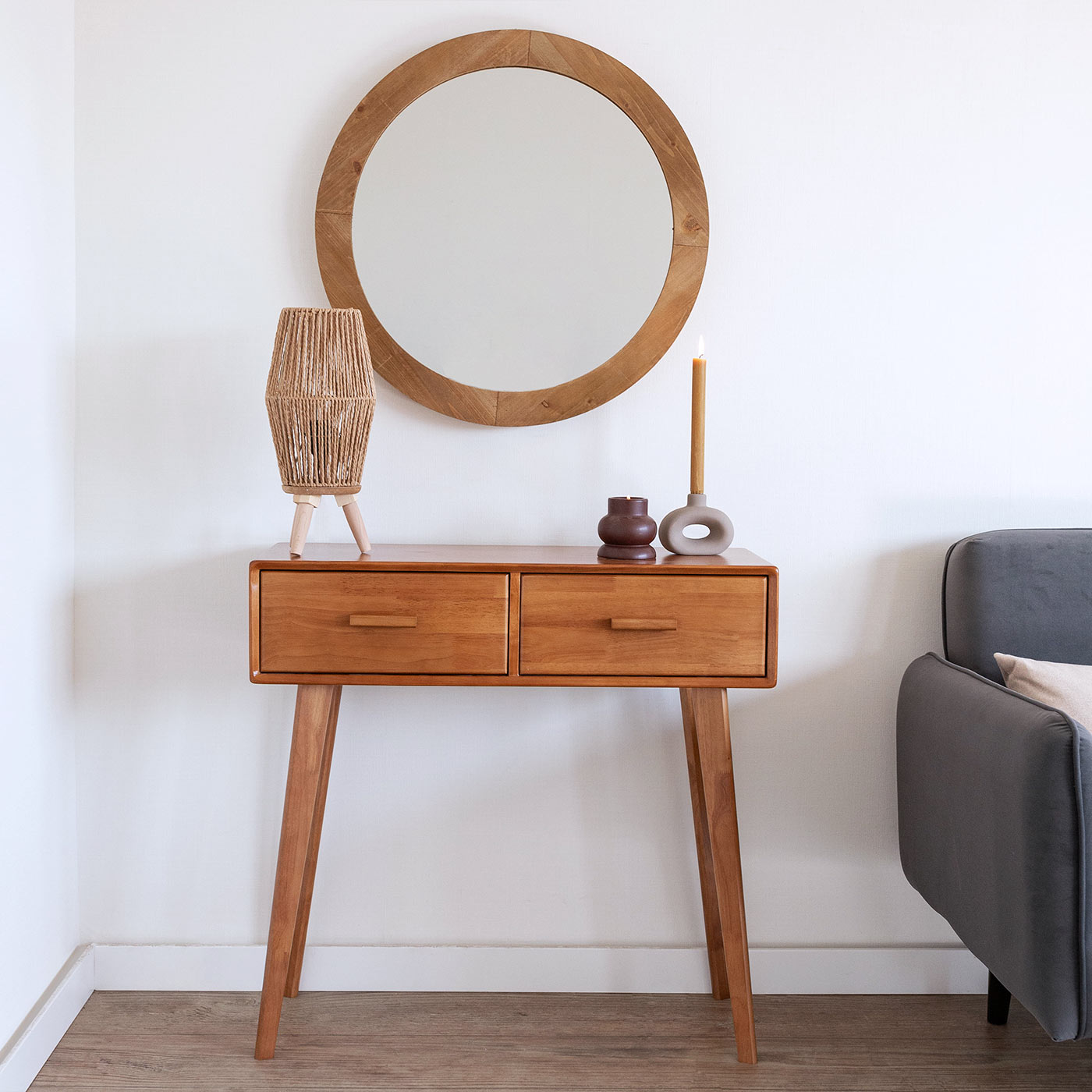 MIROIR ROND CHIARA 66CM