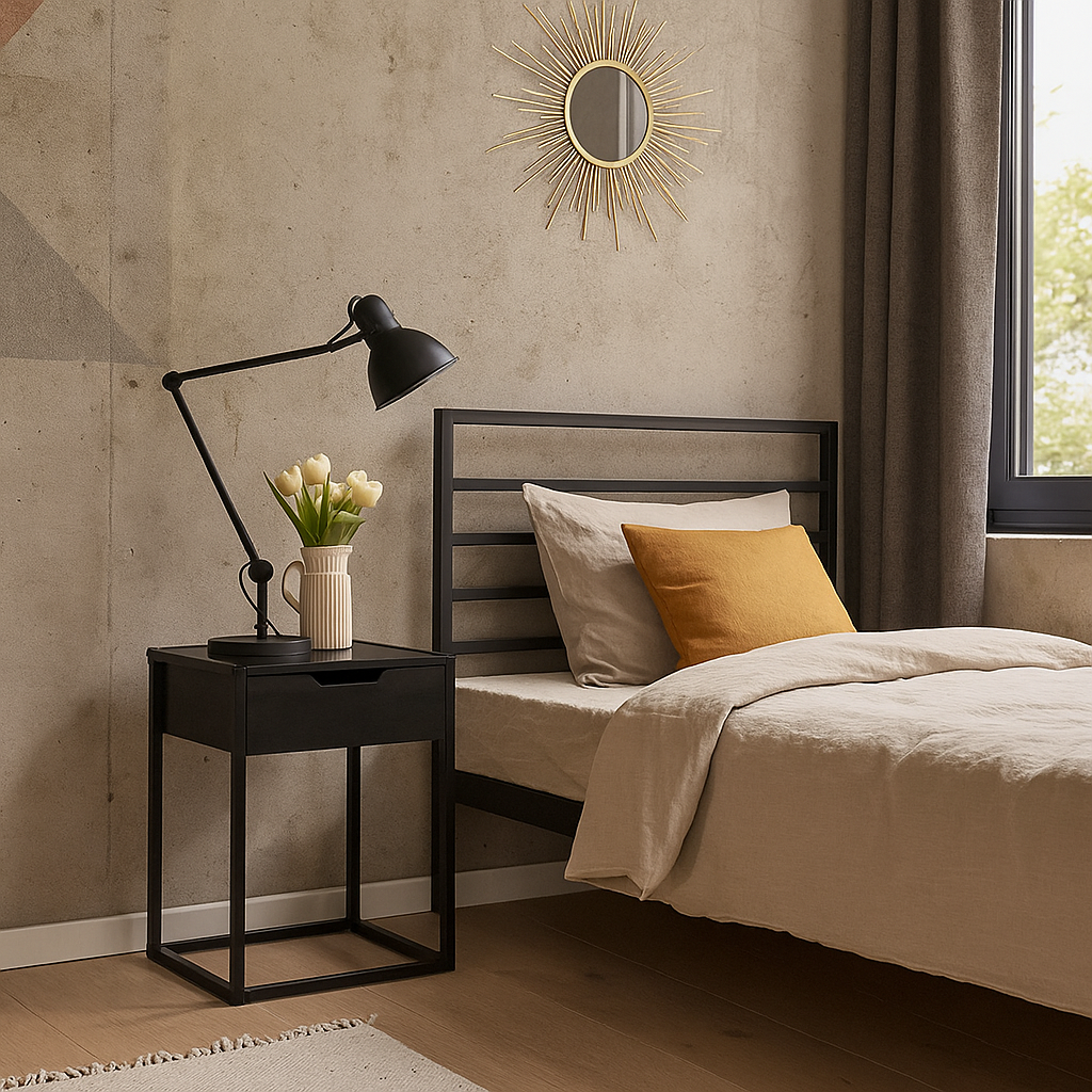 TABLE DE CHEVET NOIRE HATAY