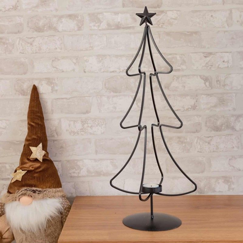 PHOTOPHORE NOËL DIXI MÉTAL 55CM