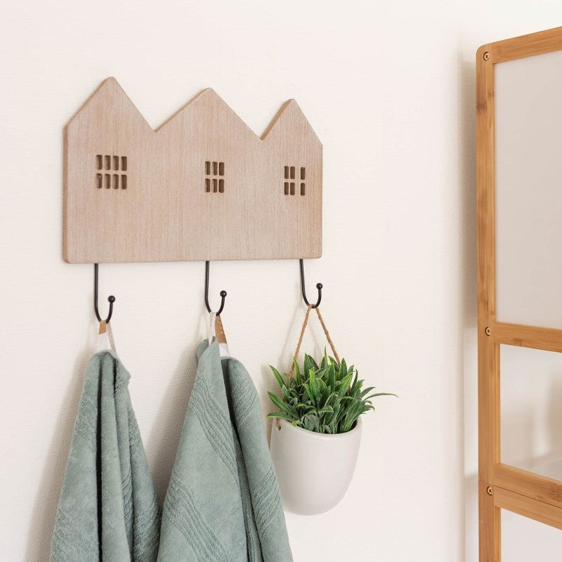 PORTE-MANTEAU FRANKLIN BOIS 33CM