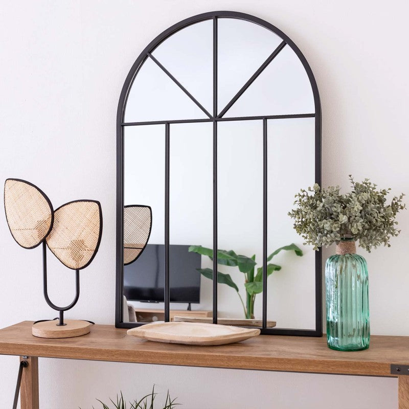 MIROIR FÊNETRE MALCOM MÉTAL 90CM