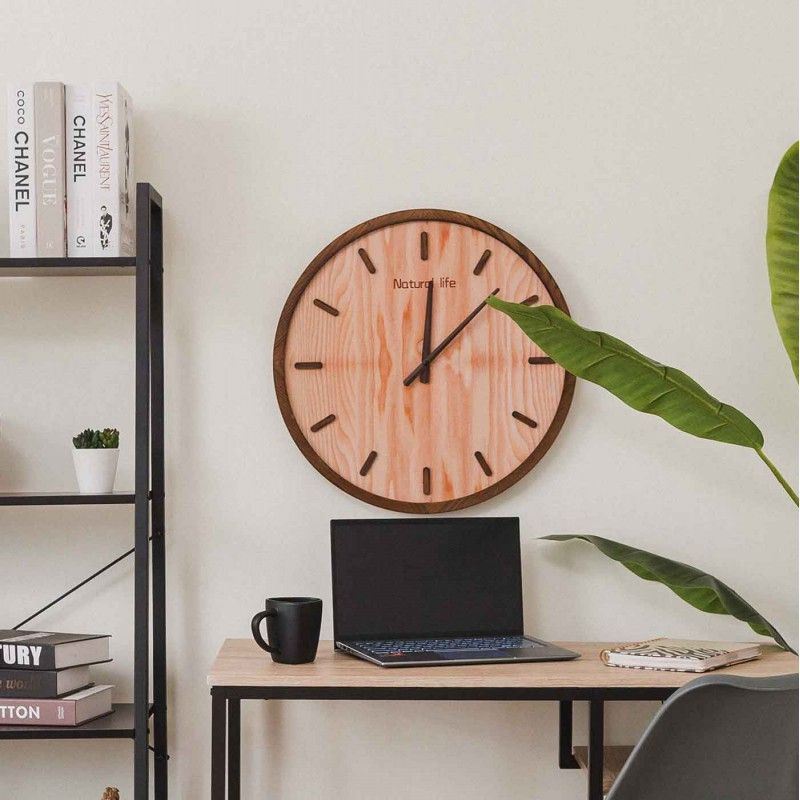 HORLOGE MURALE NATUREL MATEUS 50cm