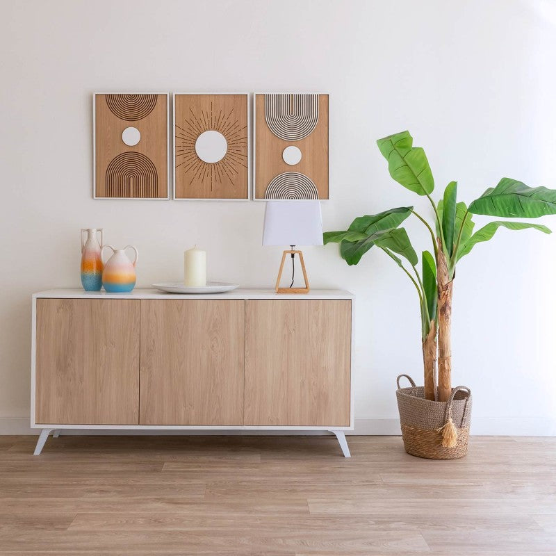 BUFFET OSLO BLANC 138X70cm