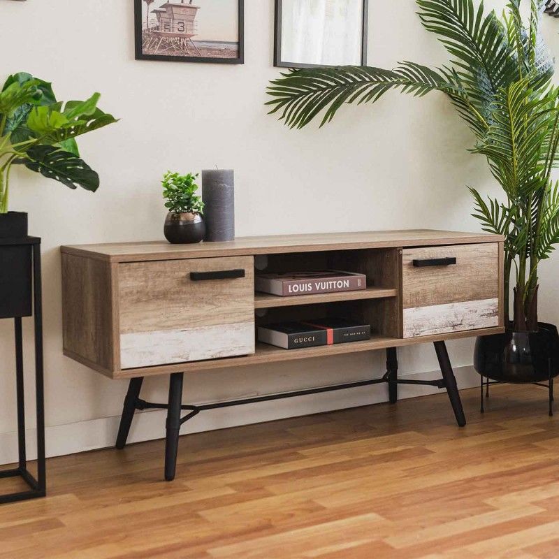 MEUBLE TV DOLTEN BOIS 120CM