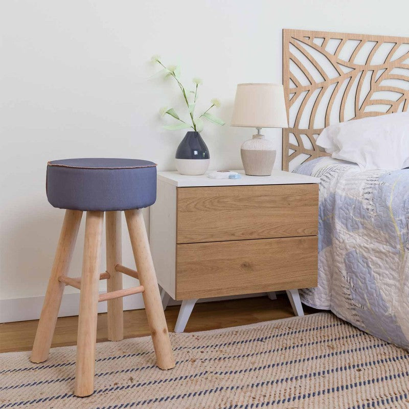 TABOURET WESTON BLEU FONCÉ 57cm