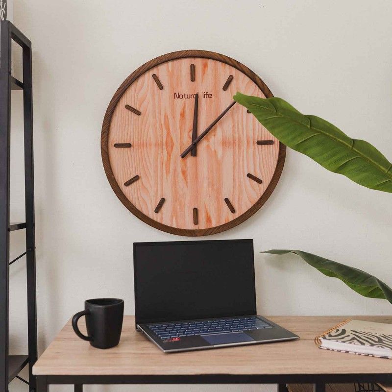 HORLOGE MURALE NATUREL MATEUS 50cm