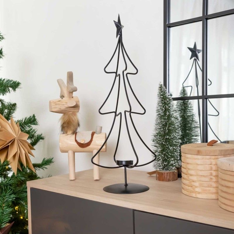 PHOTOPHORE NOËL DIXI MÉTAL 55CM