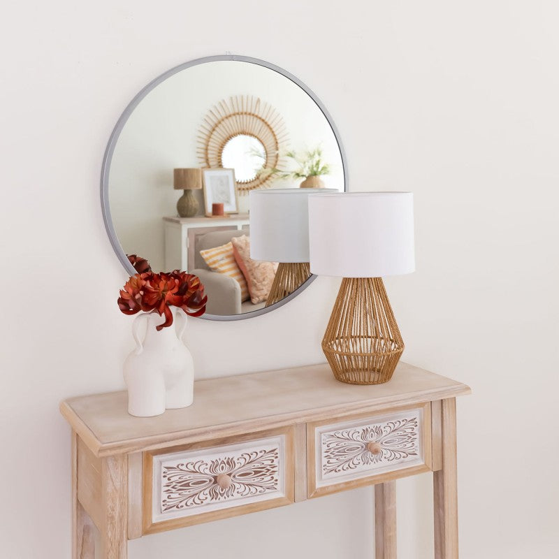 MIROIR ROND LANCELOT MÉTAL 60CM