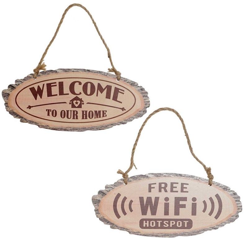 PLAQUE PIATRA WELCOME / WIFI