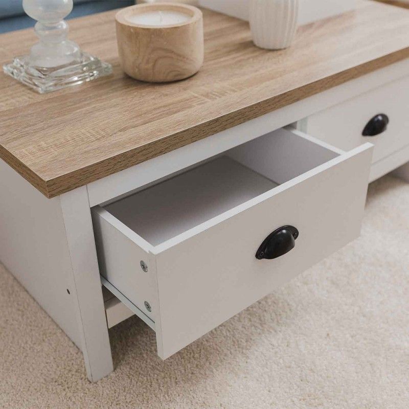 TABLE BASSE CLINTON BOIS BLANC