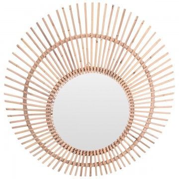 MIROIR CHANELA EN OSIER 90CM