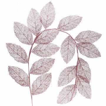 GUIRLANDE D'ELBE FEUILLES ROUGES 200CM