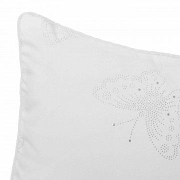 COUSSIN PAPILLON GRIS BLANC 45CM