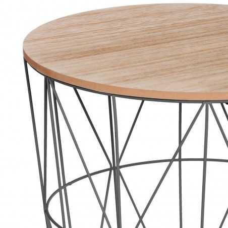 GRANDE TABLE PANIER KUMI NOIR