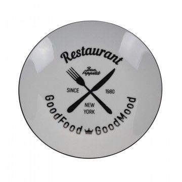 ASSIETTE PORCELAINE DALIAN 20CM 3 MOD.