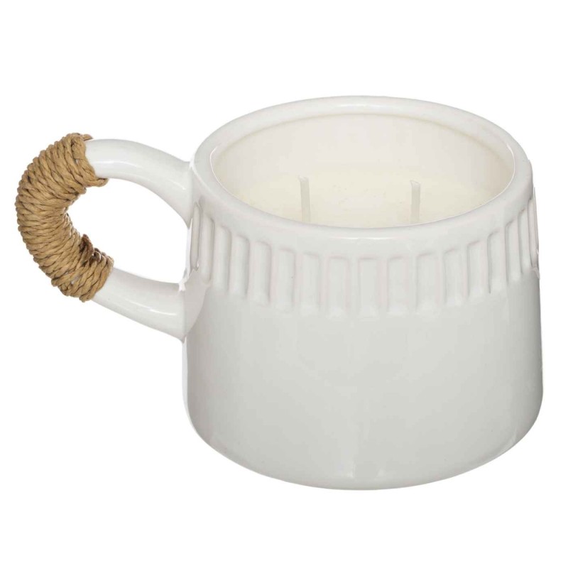 BOUGIE PARFUMÉE BORISA TASSE BLANCHE