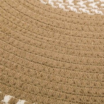 TAPIS ROND BEIGE VICA