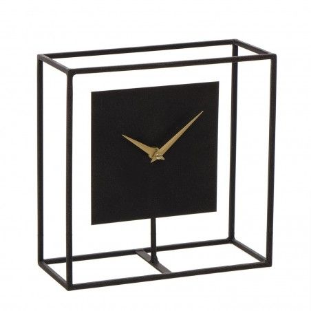 HORLOGE DE TABLE NOIRE POLONIA