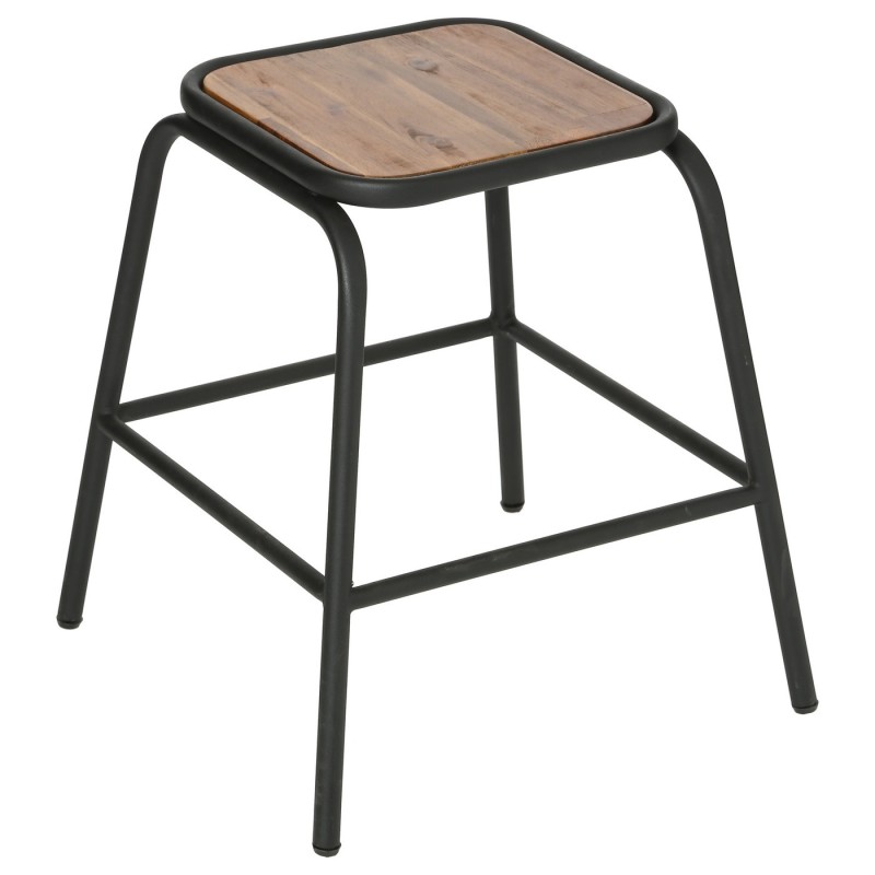 TABOURET MÉTAL NOIR ICHIRO