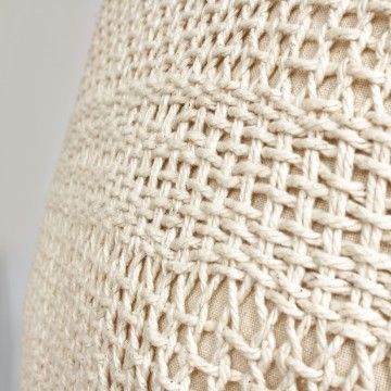 COUSSIN ORIETA BEIGE CROCHET