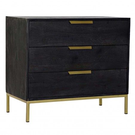 COMMODE BANGLADESH NOIRE 3 TIROIRS