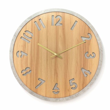 HORLOGE MURALE THOMAS BOIS 60CM