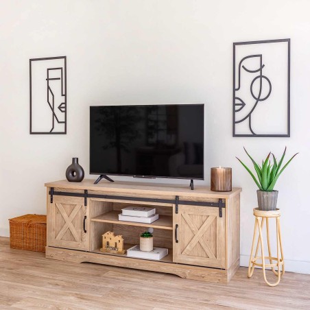 MEUBLE TV ALEXANDRO BOIS 150CM