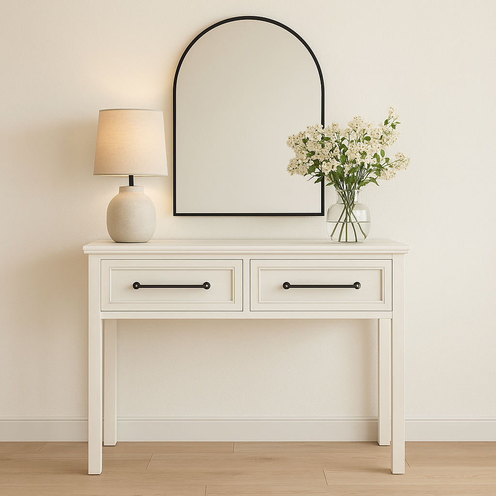 CONSOLE BLANCHE BURUNDI 105X80CM