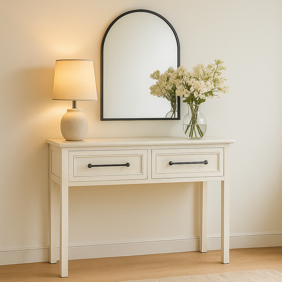 CONSOLE BLANCHE BURUNDI 105X80CM