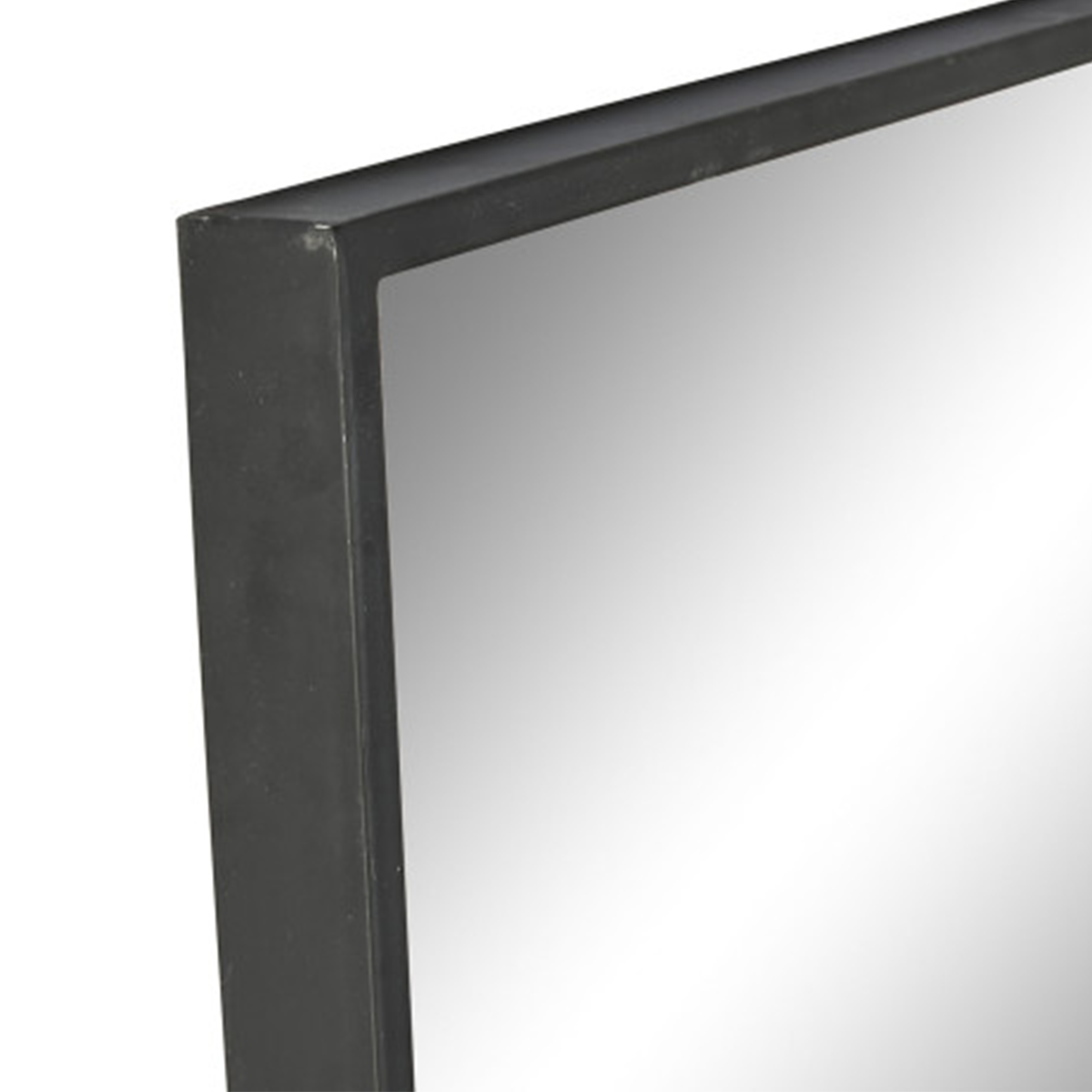 MIROIR BELGRADE MÉTAL NOIR 140CM