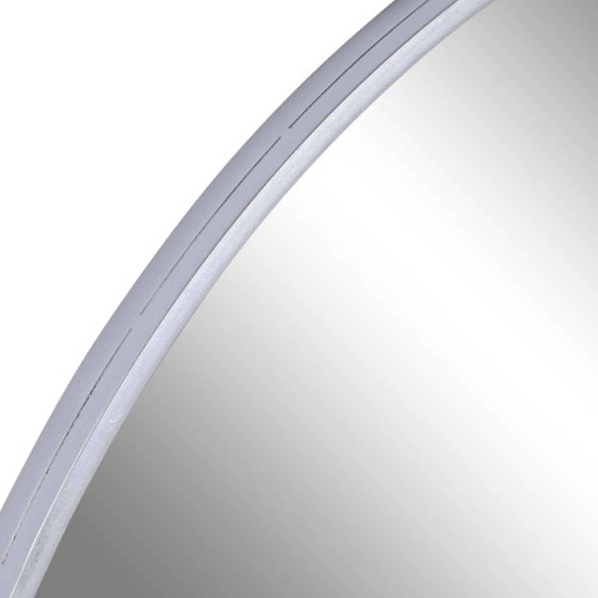 MIROIR MAYEN MÉTAL ARGENT 80CM