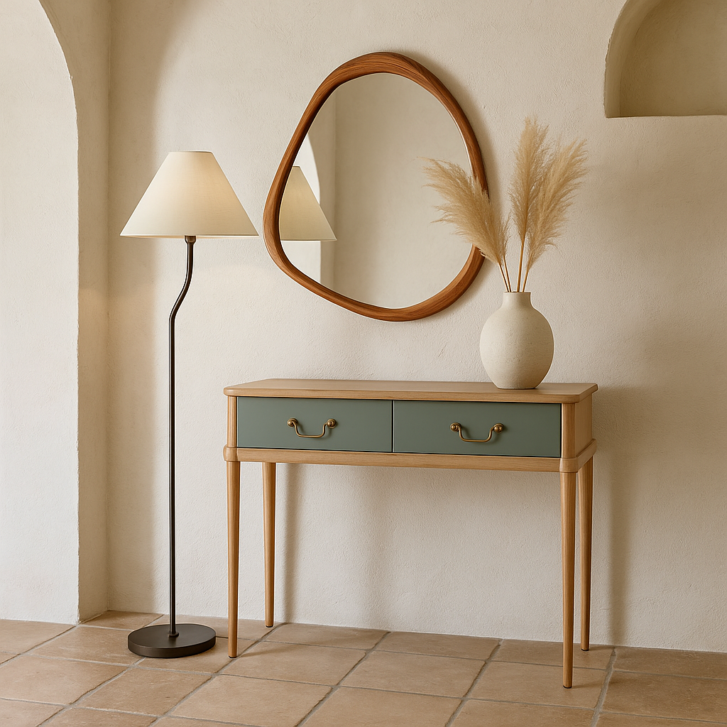 CONSOLE MALAWI GRIS 90X80CM