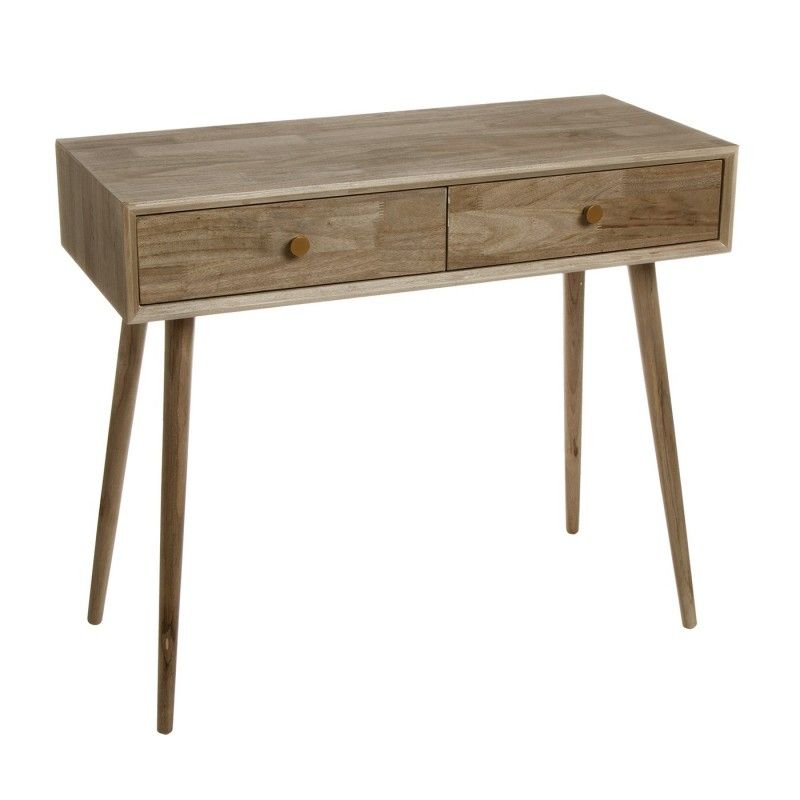 CONSOLE CLAIRA 2 TIROIRS BOIS