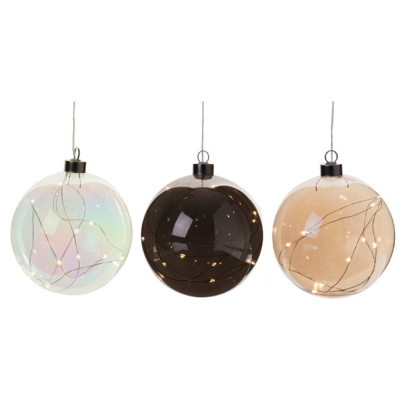 BOULE DE NOËL LED 12cm