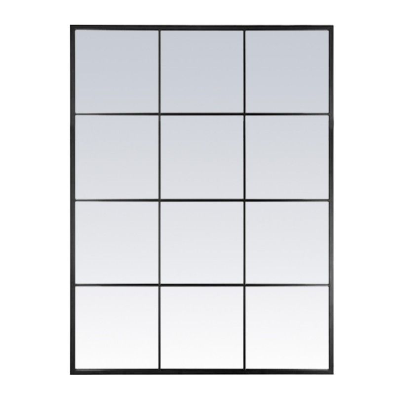 MIROIR FENÊTRE MÉDUSA NOIR